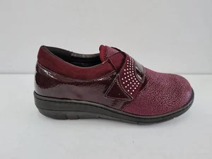 Cliawalk Scarpe Donna Con Strappo e Zeppa, Estraibile 594 - BOR (Bordeaux) - Foto 1 di 5