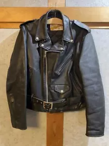 Chaqueta de moto Schott 618 Perfecto 40 cuero de dirección doble excelente - Imagen 1 de 16