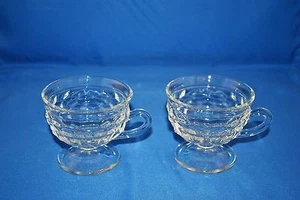 INDIANA GLASS WHITEHALL FOOTED CUPS SET OF 2 - Picture 1 of 1