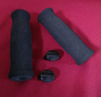 Moosgummi MTB Griffe, dicke Ausführung, Seiten offen, inkl. Endplugs, Retro - Bild 1 von 2
