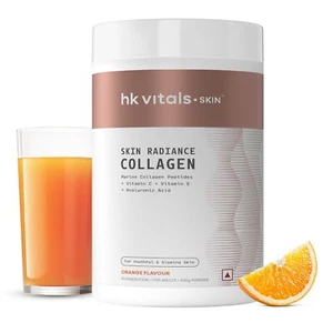 HealthKart hk vitals Skin Radiance Marine Collagen Supplement (Orange,400gm) - Picture 1 of 9