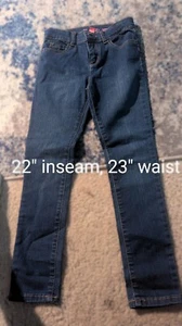 “Stretch Goals!” Girls’ Super Stretch Jeans – Size 8, Barely Worn - Picture 1 of 8
