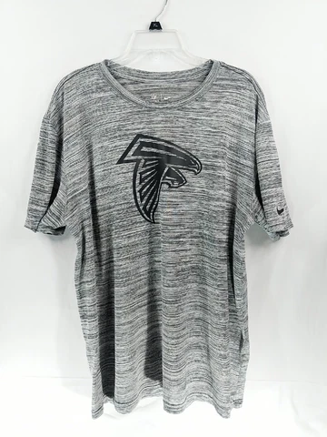 Men's Nike DRI Fit Gray Atlanta Falcons Short Sleeve Crew Neck Size XL Cover