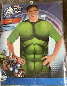 New Marvel Avengers Assemble Hulk Costume T-Shirt- Adult S/M Hulk T Shirt - Picture 1 of 5