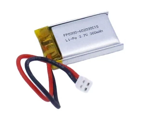 2pcs 3.7V 300mAh 602030 Li-Po Battery for Model Plane Toy MP3 MP4 Bluetooth - Picture 1 of 22
