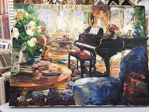 "BLUE ANDANTE" Deluxe Ltd. Ed. on Canvas by STEPHEN SHORTRIDGE  - Picture 1 of 6