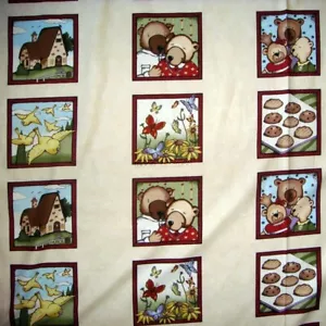 Clearance - Count my Blessing block prints Cotton Fabric BTY - Picture 1 of 2