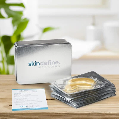 x10 PAIRS COLLAGEN EYE MASKS- LINES/DARK CIRCLES + TIN FOR STORAGE- AU SELLER! - Image 1 of 4