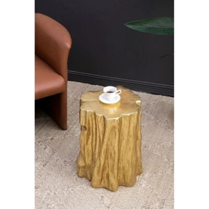 Golden Tree Stool - Distressed Finish (Side Table/Accent Stool) - Picture 1 of 6