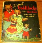 1934 Die Pop-Up Goldlöckchen und die drei Bären Harold Lentz H/C 20 Seiten