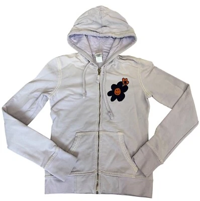 True Religion Mujer S Flor Polar Sudadera con Capucha Chaqueta Hippie Años 90 Y2K Floral Nueva Sin Etiquetas Foto 1 de 4