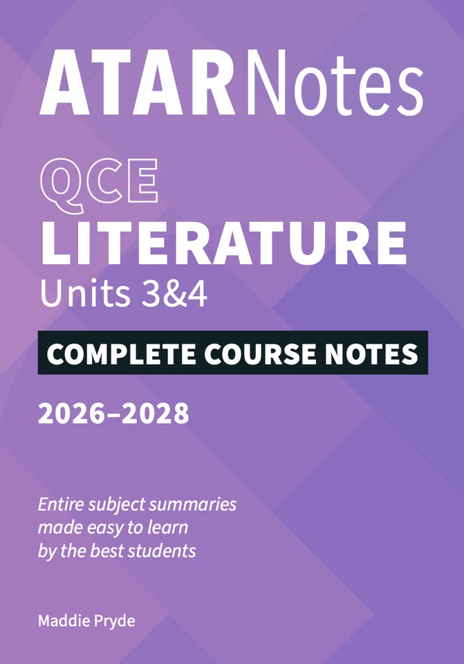 ATAR Notes QCE Literature Units 3&4 Notes (2026-2028) - image 1 of 1