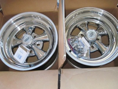 Cragar SS Super Sport unilug 15x8 5x4  Chrome mag rims - Image 1 of 4