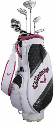 CALLAWAY SOLAIRE Damen Pink Club Set mit Caddy Bag 8tlg Modell 2018 NEU - Bild 1 von 4