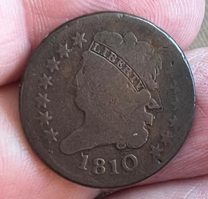 1810 Classic head Half cent , G + , better date & grade - Picture 1 of 7