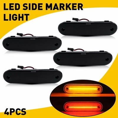 Juego de 4 luces de señalización delanteras + traseras ahumadas para Mazda Miata MX-5 1990-2005 EE. UU. Foto 1 de 4