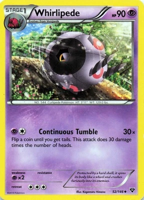 Whirlipede 52/146 XY Base Set Uncommon - LP - Image 1 of 2