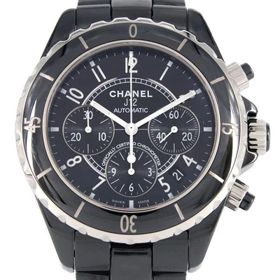 Authentic CHANEL J12 Chronograph ceramic H0940 ceramic Automatic  #230-000-01... - Image 1 of 4