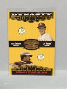 2004 Throwback Threads Dynasty /1500 #3 Jim Hunter Reggie Jackson  - Bild 1 von 2