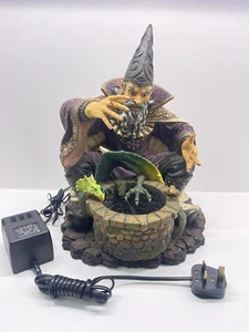 Dragón Mago Escultura Ornamento Fuente Leyenda Gótica Pieza Muy Rara - Imagen 1 de 5