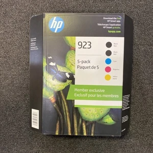 GENUINE HP 923 5-PACK 2 Black, Cyan, Magenta, Yellow Ink Cartridges 2026 - Picture 1 of 2