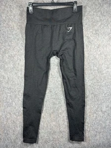 Gymshark Leggings Womens M Medium Dark Gray Vital Seamless High Waisted Vented - Picture 1 of 10