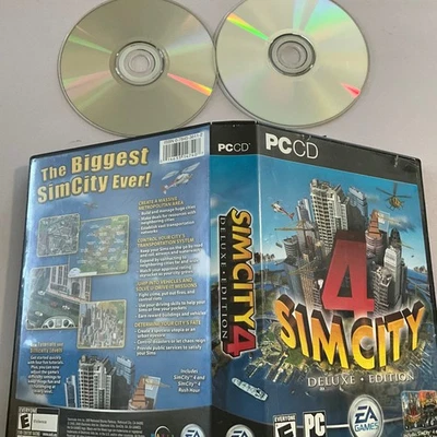 SimCity 4 Deluxe Edition PC 2 CD Video Game City Building Strategy - Image 1 of 2