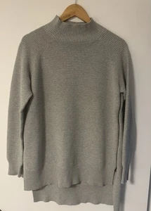 New No Tags - FRENCH CONNECTION Size M 100% Cotton Jumper Grey - Picture 1 of 4