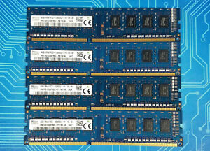 16GB (4x4GB) PC3-12800U DDR3-1600MHz 1Rx8 Non-ECC Hynix HMT451U6BFR8C-PB