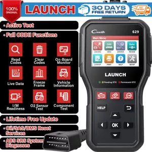 LAUNCH CR629 ABS Airbag SAS Reset SRS OBD2 Car Code Reader Scanner Diagnostic UK - Picture 1 of 12