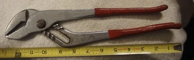 #732 Ridgid Tongue Groove Slip Joint Alicate EUA VTG ferramenta, alças vermelhas ajustáveis - Imagem 1 de 4