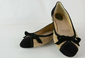 Rene Caovilla Women's Bow Flats Satin Silk Size 41 Italy Slip On 11 US Delicate - Picture 1 of 12