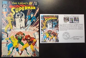 Superman: The Legacy of Superman (1993) #1 SIGNED Ande Parks with Notarized WOS - Picture 1 of 6