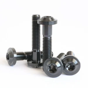 Tornillos M8 x 40 mm Titanio Negro M8x40mm Tornillos Bajo Perfil Brida Cabeza T40 Torx - Imagen 1 de 4
