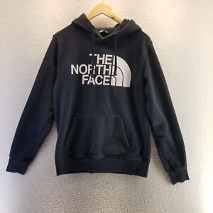 The North Face Logo Black Hoodie Mens Size S Long Sleeve Pocket Hooded