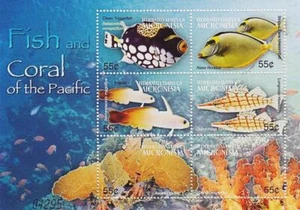 MICRONESIA 2004 FISH x2 S/S MNH MARINE LIFE - Picture 1 of 2