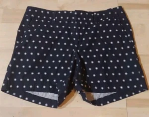 Tommy Hilfiger Women’s Size 6 Navy Blue Polka Dots Cotton Shorts 4" Inseam - Picture 1 of 1