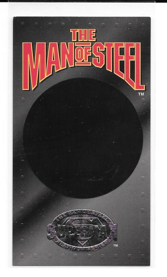 1995 Skybox Superman Man of Steel Platinum BLACK ERROR SkyDisc Holo RARE SD3 SP - Image 1 of 1