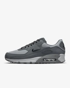 Herren Nike Air Max 90 Turnschuhe DX2656 002 Grau/Schwarz Größe UK 7_7,5_8,5_14 - Bild 1 von 8