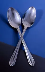 Set of 2 Vintage Gorham "Melon Bud" Teaspoons EP KOREA 6.25" Long - Picture 1 of 6