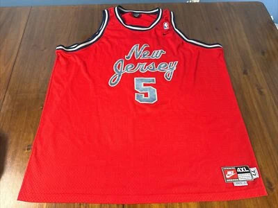 Jason Kidd New Jersey Nets Nike NBA 1977 Jersey Size 4XL Vintage - Image 1 of 4