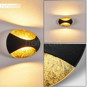 LED Wohn Schlaf Zimmer Beleuchtung Flur Dielen Leuchten Wand Lampen schwarz/Gold - Bild 1 von 10