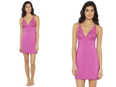 Calvin Klein CK Women's Chemise Desire Nightgown Sexy Lace S2510 Pink Large L - Image 1 of 4