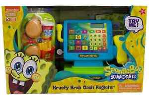 SpongeBob SquarePants Krusty Krab Cash Register Play Set - 35 Pcs - New RARE