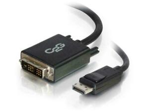 C2G/Cables To Go 3 ft. C2G DisplayPort M to DVI M Black 54328 - New