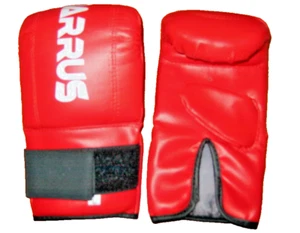 PROFESSIONAL LEATHER BAG GLOVES BOXING KICKBOXING SAVATE KICK MUAY THAI BARRUS - Picture 1 of 1