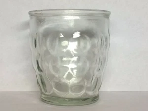 Vaso de jugo de vidrio burbuja transparente Anchor Hocking marcado en base 3,25" T - Imagen 1 de 5