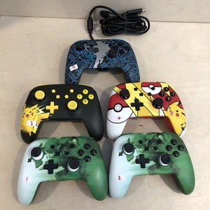 Lot 5X PowerA & PDP Wired & Wireless Controller for Nintendo Switch *For Parts* - Picture 1 of 11