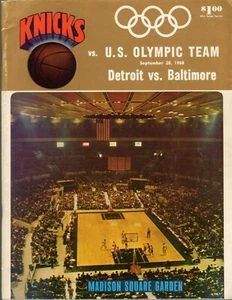 1968 US Olympic Basketball Team v New York Knicks Program - Picture 1 of 3
