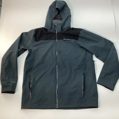 Eddie Bauer Men's Black Soft Shell Full Zip Jacket Pockets Size TXL - Image 1 of 4